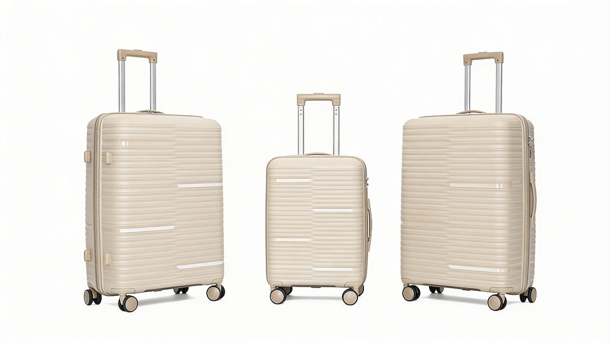 Juego de 3 Maletas de Viaje Rígidas – Grande, Mediana y Cabina, Colores Diferentes 213