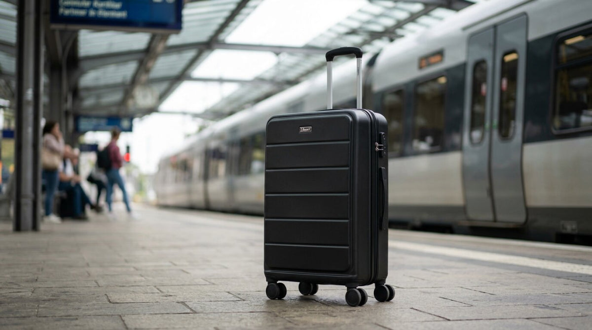 Juego de 3 Maletas de Viaje Rígidas, Colores Diferentes Color Negro